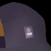 GOCap SC - C Plus Box by Ciele in dark purple and brown with SOFTcurve brim for long distance running comfort and sun protection