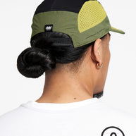 GOCap SC - Decade by Ciele in black, olive, and yellow with SOFTcurve brim offering long-distance comfort and sun protection for running