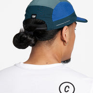 GOCap SC - Decade by Ciele in blue tones with SOFTcurve pre-curved brim, breathable lightweight headwear for running and outdoor use