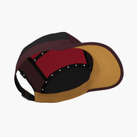 GOCap SC - Iconic Pyramid by Ciele in maroon and tan with SOFTcurve brim for long-distance comfort, running, and outdoor protection