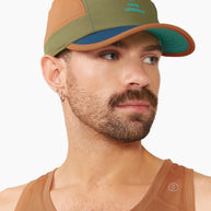 GOCap SC - Iconic Pyramid by Ciele in blue, green, orange with SOFTcurve brim, lightweight running cap for sun protection in Canada