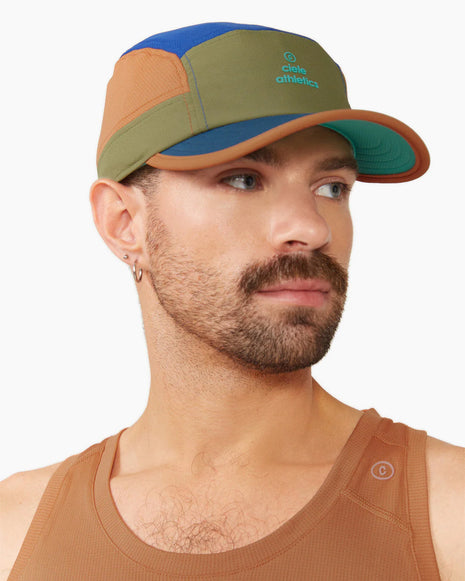 GOCap SC - Iconic Pyramid by Ciele in blue, green, orange with SOFTcurve brim, lightweight running cap for sun protection in Canada