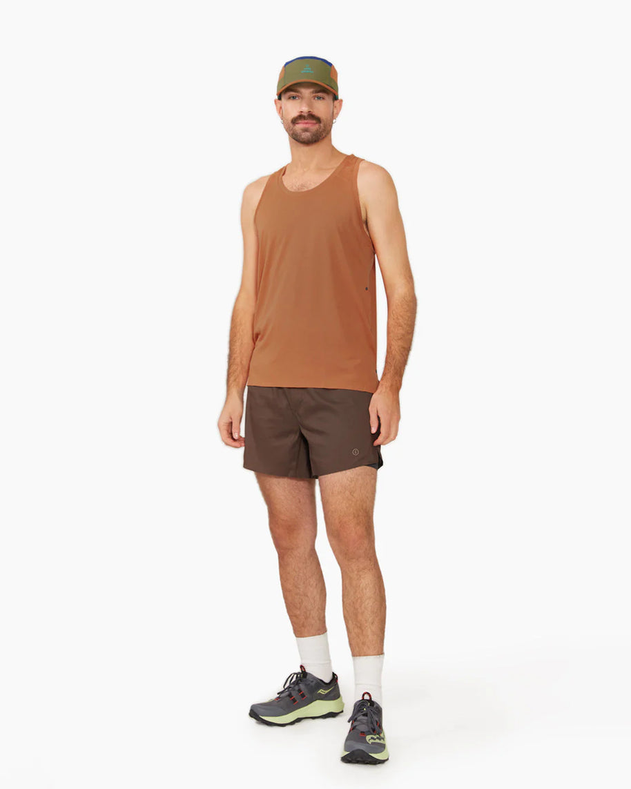 GOCap SC - Iconic Pyramid by Ciele in green and brown with SOFTcurve brim, lightweight headwear for running and outdoor use in Canada