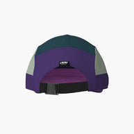 GOCap SC - Iconic Pyramid by Ciele in green and purple with softcurve brim for long-distance running comfort and sun protection