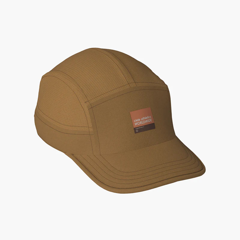 GOCap SC - Winc by Ciele in brown with SOFTcurve brim and COOLmatic technology, lightweight running cap for long distance comfort