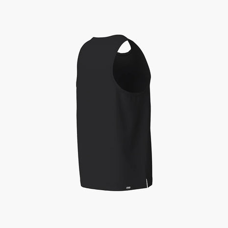 DLY Singlet - Men by Ciele in black, lightweight sweat-wicking running singlet designed for race-day comfort and performance in Canada