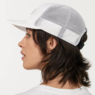 TRKCap SC - Box by Ciele in white with curved brim, pinched crown, and COOLmatic 3D air mesh for technical outdoor headwear