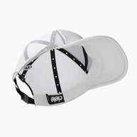 TRKCap SC - Box by Ciele in white with COOLmatic 3D air mesh, technical curved brim trucker cap ideal for running and outdoor use in Canada
