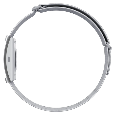 Heart Rate Monitor by Coros in light grey with adjustable strap, Bluetooth-enabled for accurate long-lasting heart rate tracking during workouts