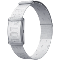 Heart Rate Monitor by Coros in white with grey branding, Bluetooth compatible for accurate 38-hour heart rate tracking during workouts