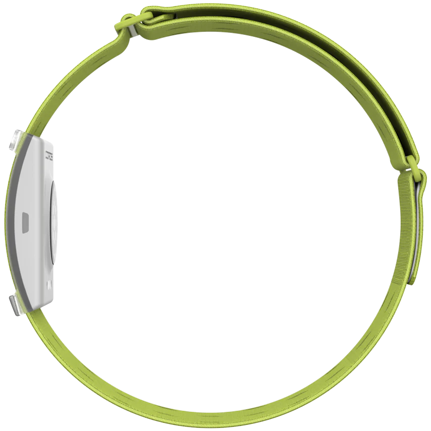 Heart Rate Monitor by Coros in green and white with Bluetooth, 38-hour battery for accurate continuous heart rate tracking during workouts