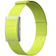 Heart Rate Monitor by Coros in neon yellow with Bluetooth compatibility providing 38+ hours of continuous accurate heart rate tracking