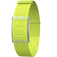 Heart Rate Monitor by Coros in bright yellow with Bluetooth compatibility and over 38 hours continuous accurate heart rate tracking