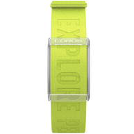 Heart Rate Monitor by Coros in bright green with durable band, Bluetooth compatible, 38+ hours continuous accurate heart rate tracking