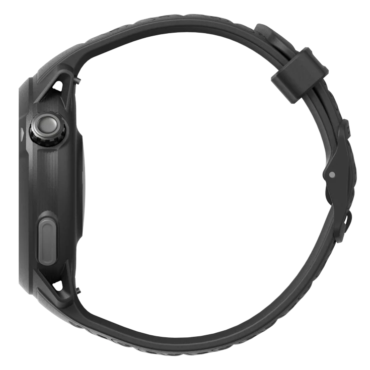 Pace Pro by Coros in black with compact lightweight design, AMOLED screen, and energy-efficient tech for running and outdoor use