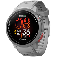 Pace Pro by Coros in grey with AMOLED screen, lightweight compact design, energy-efficient smartwatch ideal for running and sports