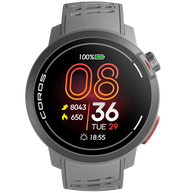 Pace Pro by Coros in grey with AMOLED screen, high-performance processor, and energy-efficient design ideal for running and fitness tracking