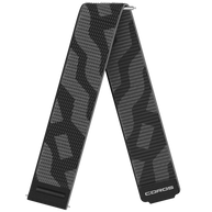 Coros Pace 3/4/Pro Band in black and grey nylon with quick release, 22mm width, snug fit for improved heart rate accuracy on wrist sizes 135-235mm