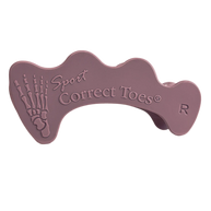 Correct Toes Sport in mauve by Correct Toes, toe spacer designed to improve natural toe alignment and strengthen foot muscles for injury prevention