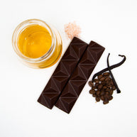 Carstensz Dark Chocolate Endurance Bar (30g) by 7 Summit Snacks in dark brown with honey and espresso for endurance fuel and electrolytes