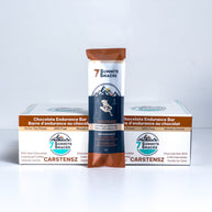 Carstensz Dark Chocolate Endurance Bar (30g) by 7 Summit Snacks, 64% Peruvian dark chocolate with honey and electrolytes for endurance energy