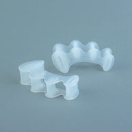 Correct Toes Original by Correct Toes in translucent white, toe spacers designed to align and strengthen feet naturally for foot health restoration