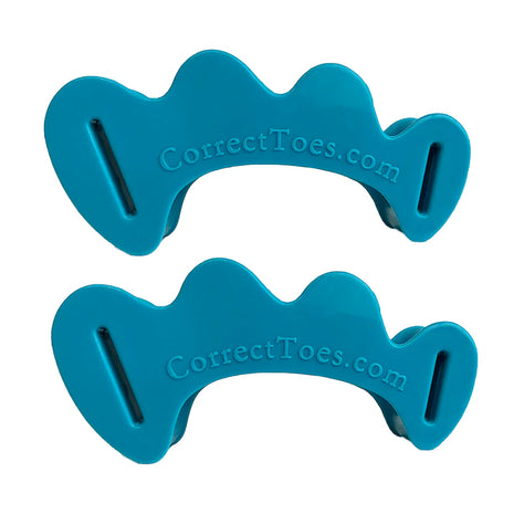 Correct Toes Original in blue by Correct Toes, toe spacers designed to realign and strengthen feet for improved foot health and posture