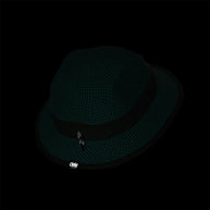 BKTHat - All Over Print - Run Mountains by Ciele in black with grid pattern, lightweight bucket hat for 360-degree performance and protection