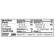 Almond Butter - Dark Chocolate & Coffee by Trail Butter nutrition facts label showing calories, fats, protein, and vitamins per 33g serving