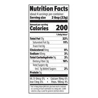 Butter - Dark Chocolate & Coffee by Trail Butter nutrition facts label showing calories, fats, protein, and carbohydrates for energizing nut butter.
