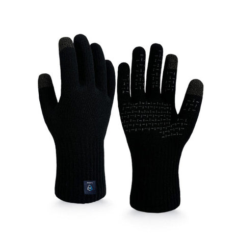 Waterproof ThermFit Glove 3.0 by Dexshell in black, flexible, warm, waterproof gloves ideal for running and outdoor use