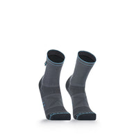 Running Lite Socks 2.0 by Dexshell in grey and black, waterproof trail running socks with abrasion resistant inners for ultra running protection
