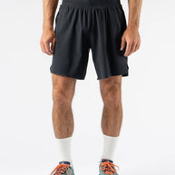 FKT 7 - Men in black by Rabbit, lightweight durable shorts with technical stretch fabric and semi-relaxed fit for trail running