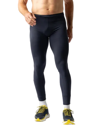 Low Light Pocket Tightz - Men by Rabbit in black with 360° reflective print, midweight fabric, pockets for running and outdoor use