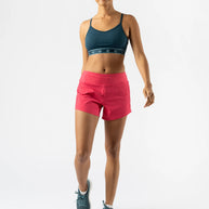 Strappy Pocket Bra - Women in teal by Rabbit with built-in pocket, minimal bounce, and total comfort, ideal for running and active wear