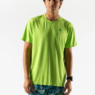 UPF Tee SS - Men by Rabbit in bright green lightweight jersey with UPF 50 protection and laser-cut perfs for breathable sun protection