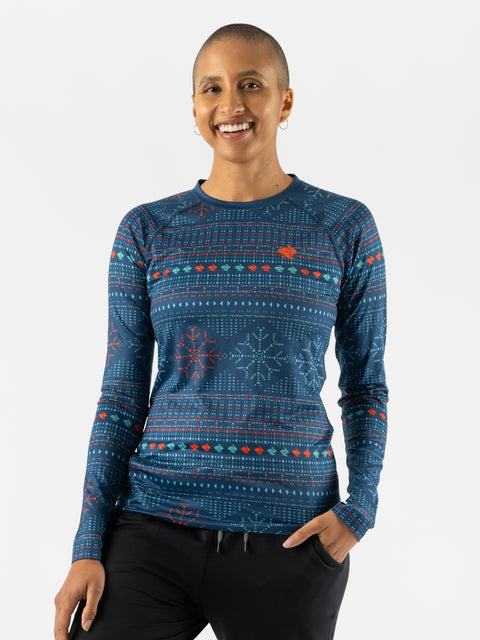 EZ Holiday Long Sleeve Tee - Women