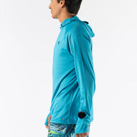 UPF Deflector 2.0 - Men by Rabbit in moonlight blue lightweight jersey top with UPF 50 and ventilation, ideal for sun protection running