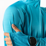 UPF Deflector 2.0 - Men by Rabbit in blue with UPF 50 sun protection, lightweight jersey, and breathable ventilation for outdoor running