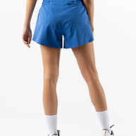 Fuel 'N Fly 4 - Women by Rabbit in blue lightweight running shorts with five pockets including back zip ideal for long runs