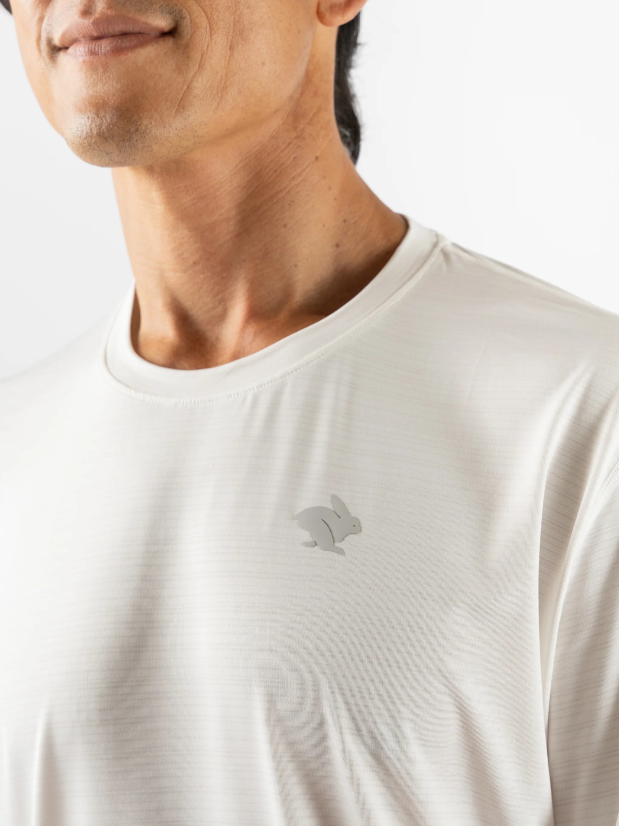 UPF Tee LS - Men by Rabbit in moonlight20, lightweight breathable long sleeve shirt with UPF 50 and cooling laser-cut vents for sunny miles