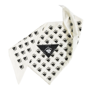 Ice RAD-Dana by Rabbit in white and black triangle bandana with ice pocket, breathable recycled polyester for cooling during hot runs