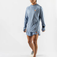 UPF Deflector 2.0 - Men by Rabbit in moonlight blue lightweight jersey top with UPF 50 and ventilation, ideal for sun protection running