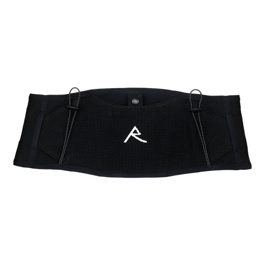LF 2L Running Belt by Raide Research in black with suspension system for stable, bounceless carrying, designed for long-distance running and outdoor use