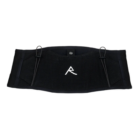LF 2L Running Belt by Raide Research in black with suspension system for stable, bounceless carrying, designed for long-distance running and outdoor use