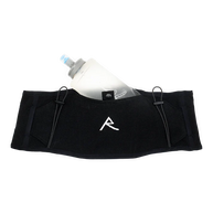 LF 2L Running Belt by Raide Research in black with suspension system and front pocket designed for bounceless running and long distance use