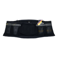 LF 2L Running Belt by Raide Research in black with suspension system designed for bounceless running and hands-free hydration storage