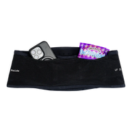 LF 2L Running Belt by Raide Research in black with suspension system, bounceless design for stable hands-free running storage