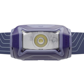 Tikka Lamp by Petzl in blue and purple with 350 lumens LED light, ideal for night hikes and camping safety accessories