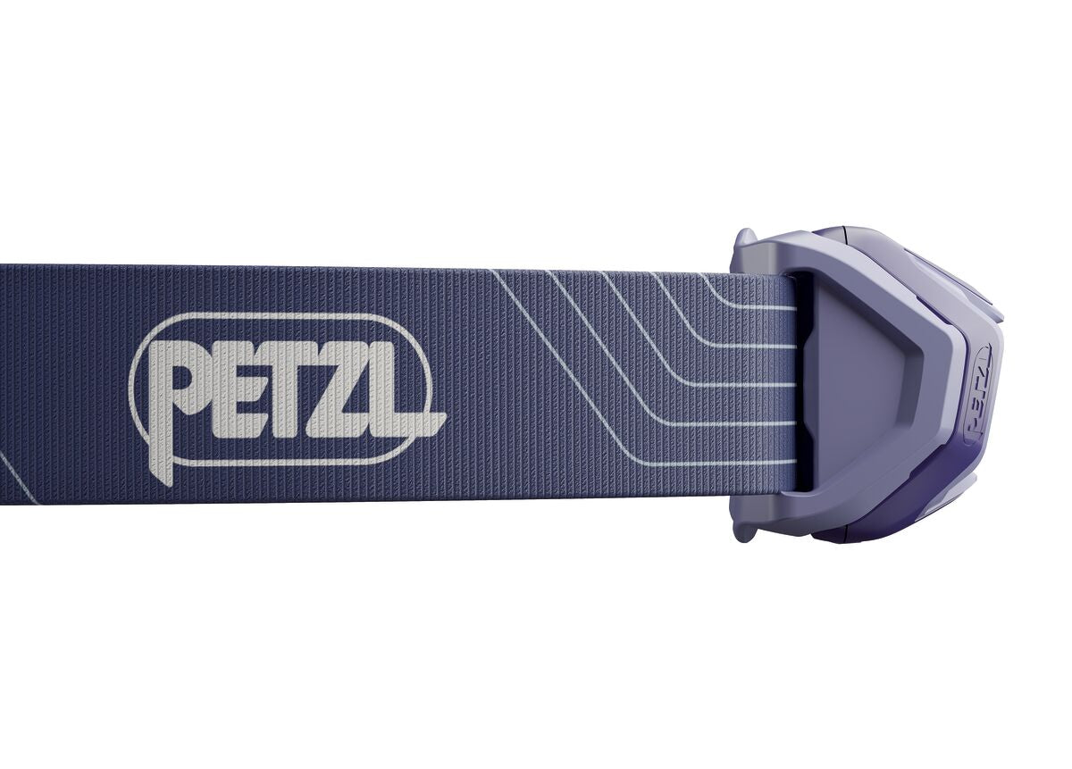 Tikka Lamp by Petzl in purple and grey, lightweight 350 lumen LED headlamp ideal for night hikes and camping safety